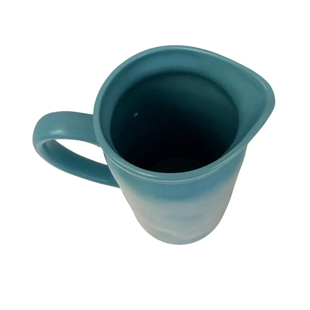 Rae Dunn Pitcher Unisex One Size Teal Aloha Beaches Matte Ceramic Water Jug